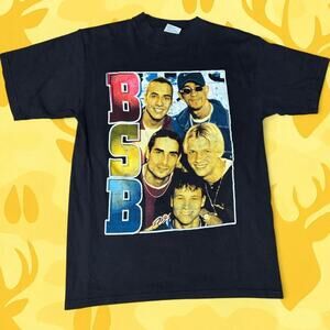 Vintage 90s Backstreet Boys BSB Bootleg Graphic T-Shir